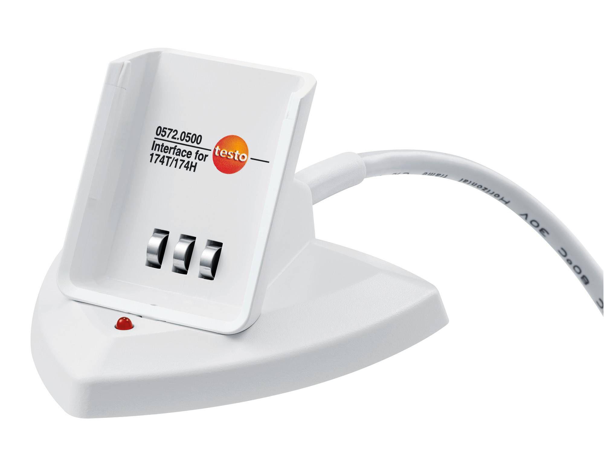 Produktfoto 1 von Testo USB-Schnittstelle Datenlogger-Temperatursensor für Programmierung und Auslesen der Logger Testo 174T und Testo