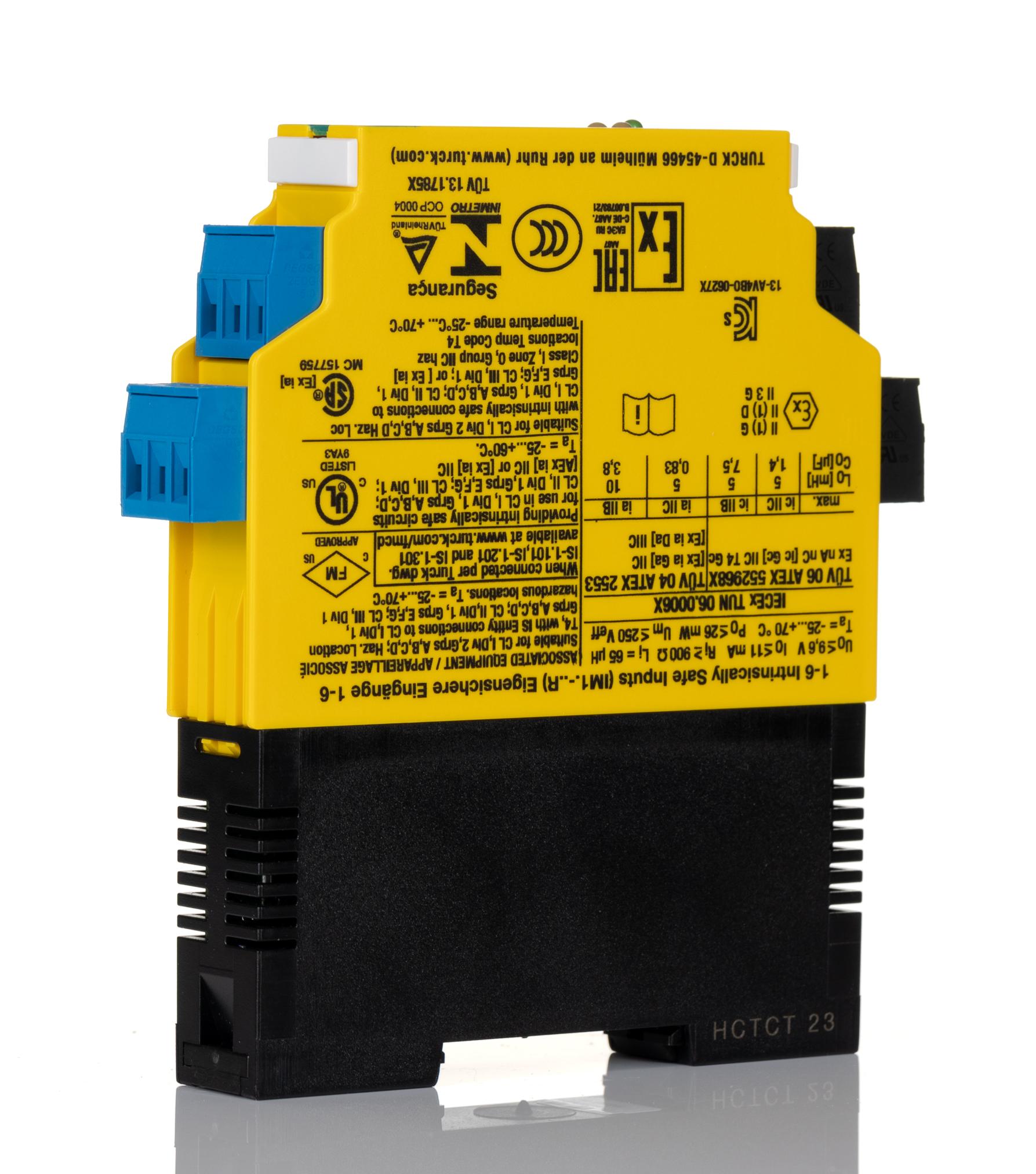 Produktfoto 1 von Turck Trennbarriere 2-kanalig NAMUR-Sensor, Schalter Relais 20 → 125 V dc, 20 → 250V ac ATEX, IECEx 250V