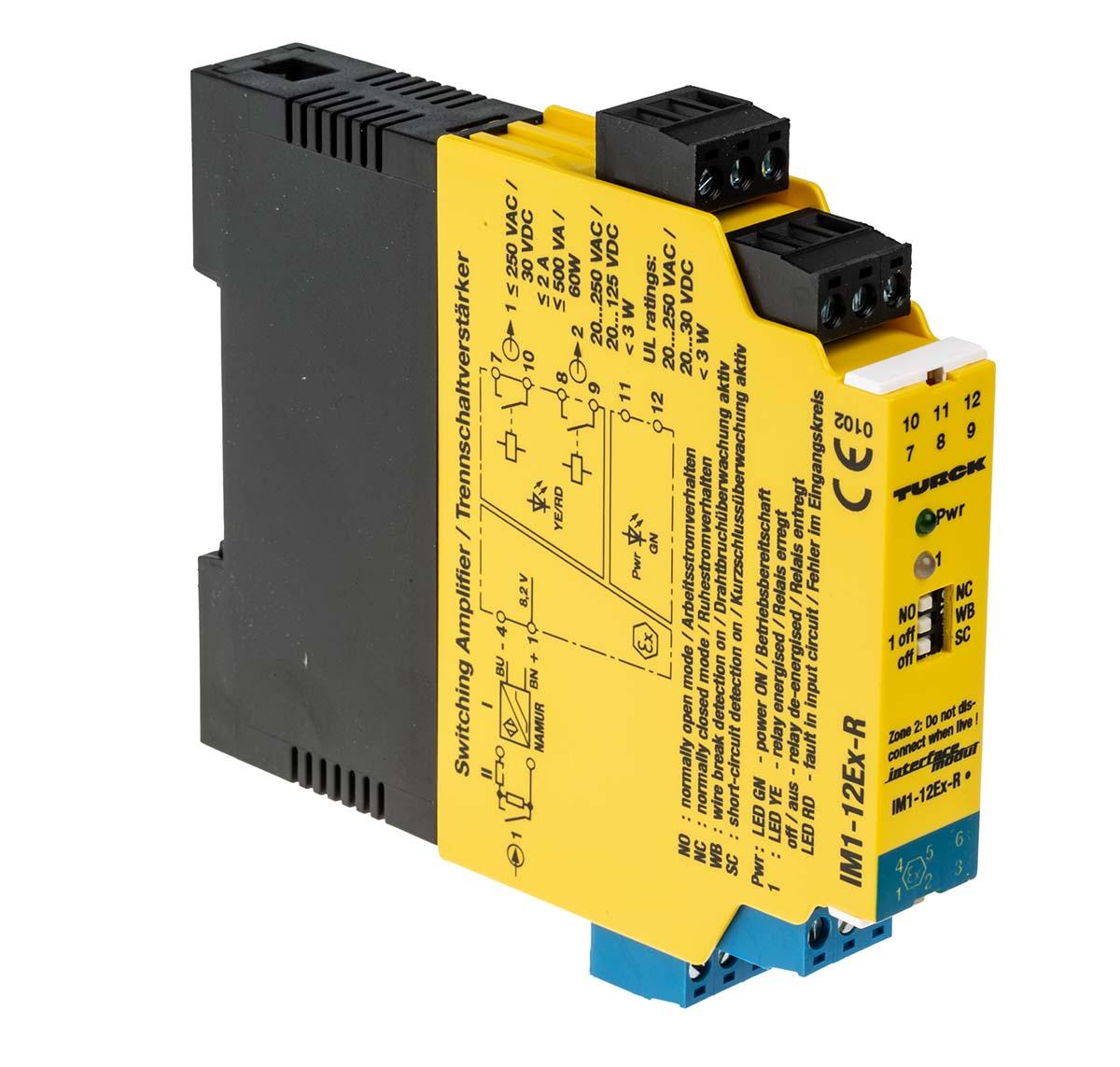 Produktfoto 1 von Turck Trennbarriere 1-kanalig NAMUR-Sensor, Schalter Relais 20 → 250V ac ATEX, IECEx 250V Trennverstärker