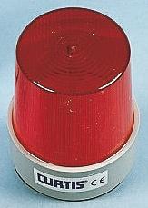 Produktfoto 1 von Curtis TB, Xenon Blitz Signalleuchte Rot, 12 → 80 V dc, Ø 77mm x 95mm