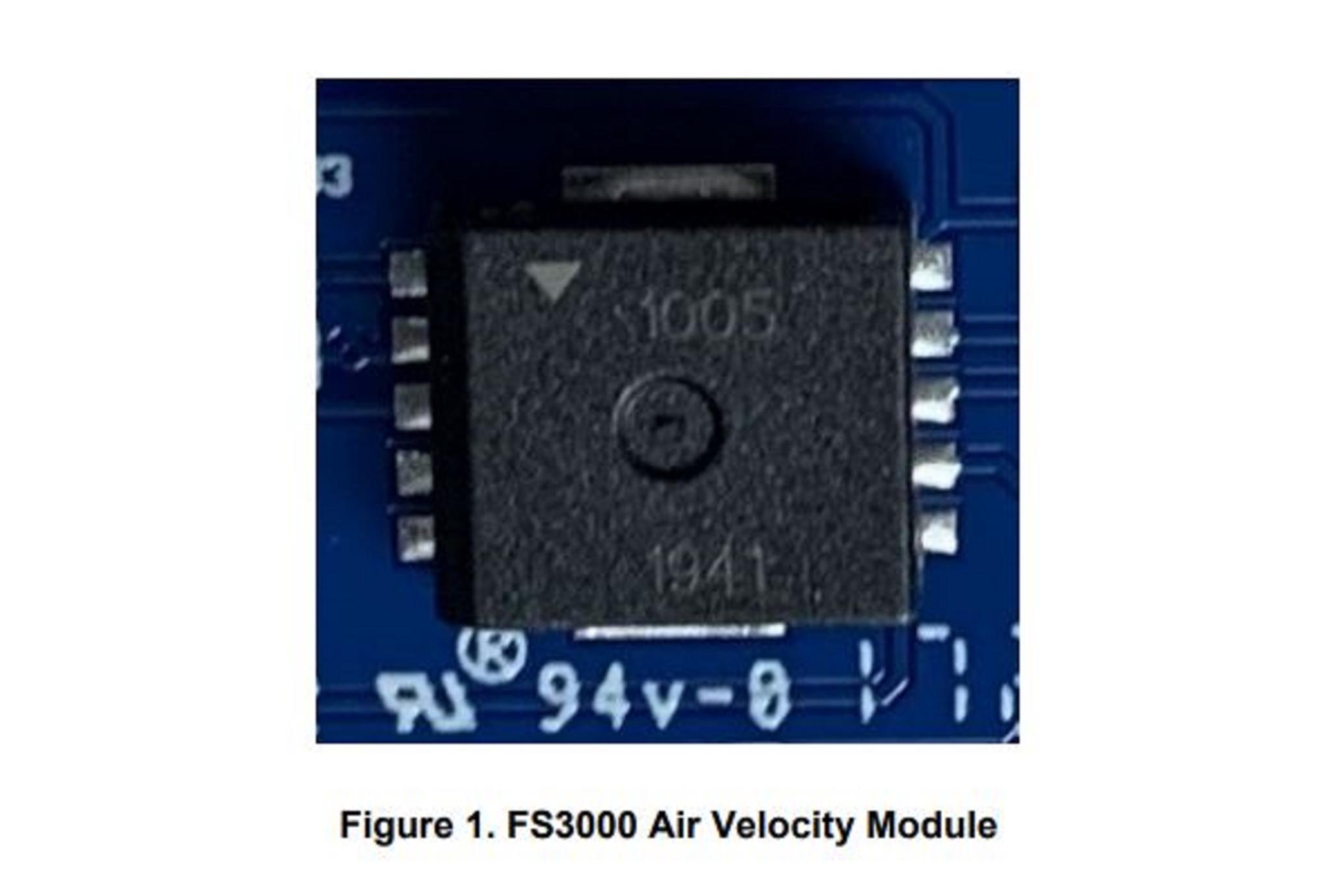 Produktfoto 1 von Renesas Electronics FS3000 Luft Luftstromsensor 3,3 V 1 m/s → 15 m/s Typ Luftgeschwindigkeitsmodul