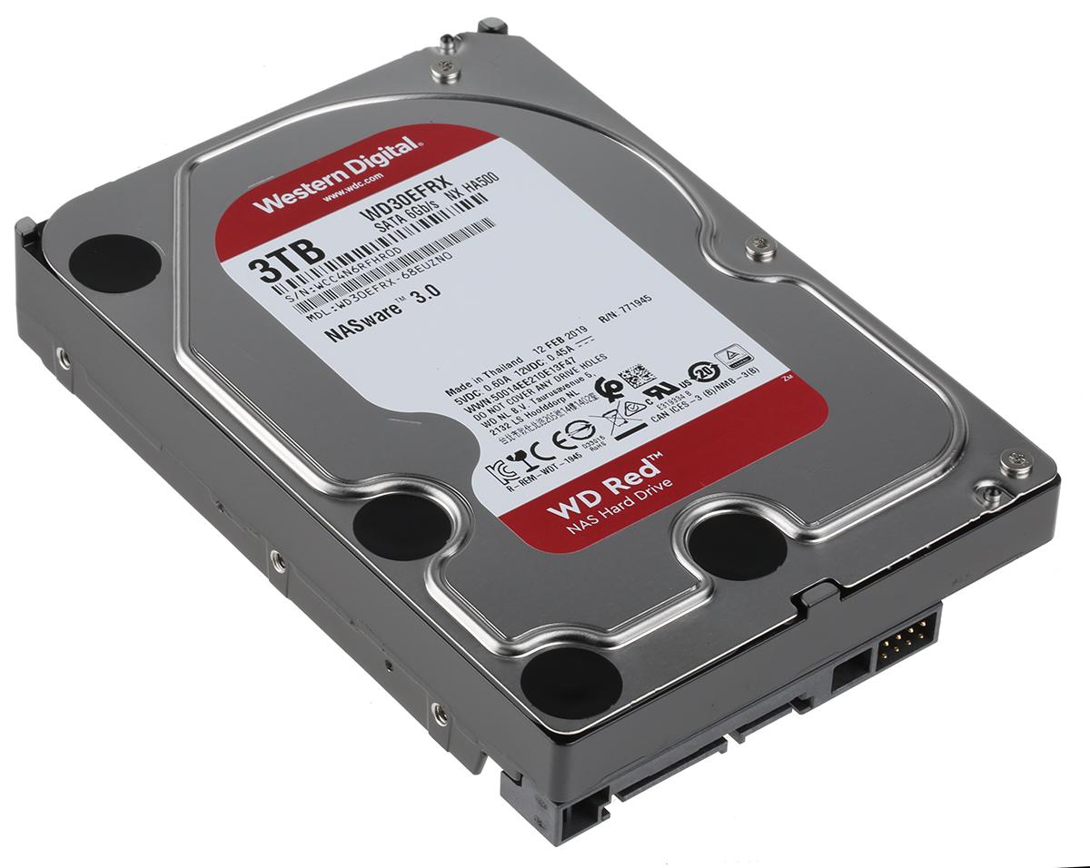 Produktfoto 1 von Western Digital Rot Intern Interne Festplatte SATA I, 3 TB, HDD