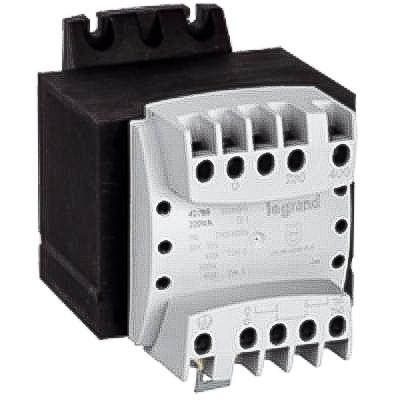 Legrand DIN-Schienen-Trafo, 63VA, Primär 230 → 400V / Sekundär 115 → 230V Tafelmontage 1 Ausg., 98mm x