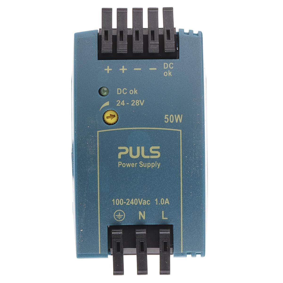 Produktfoto 1 von PULS MiniLine MLY Switch-Mode DIN-Schienen Netzteil 50W, 100 → 240V ac, 24V dc / 2.1A