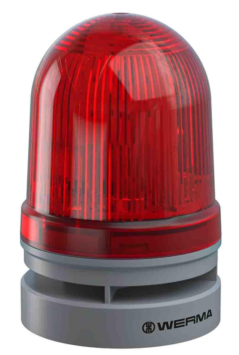 Produktfoto 1 von Werma EvoSIGNAL Midi LED Blink-Licht Alarm-Leuchtmelder Rot / 110dB, 115 → 230 V ac