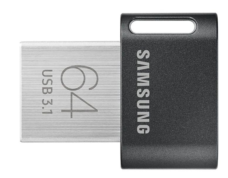 Produktfoto 1 von Samsung V-NAND, USB-Stick, 64 GB, USB 3.1, Keine Verschlüsselung, Fit Plus, Industrieausführung, 140-2 Level 3