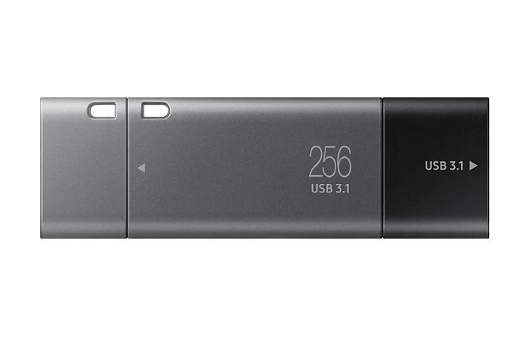 Produktfoto 1 von Samsung V-NAND, USB-Flash-Laufwerk, 256 GB, USB 3.1, Keine Verschlüsselung, Duo Plus, Industrieausführung, 140-2 Level 3