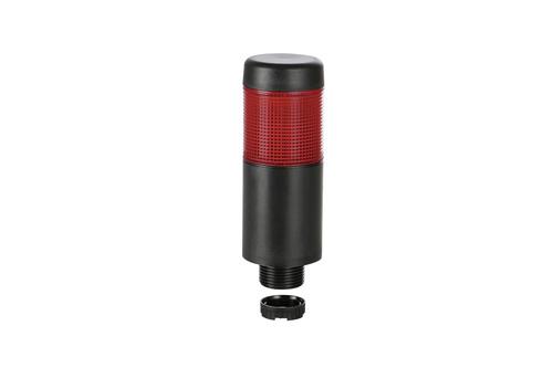 Produktfoto 1 von Werma Kompakt 37 LED Signalturm -stufig Linse Rot LED Rot + Summer Ununterbrochenes Licht 107mm