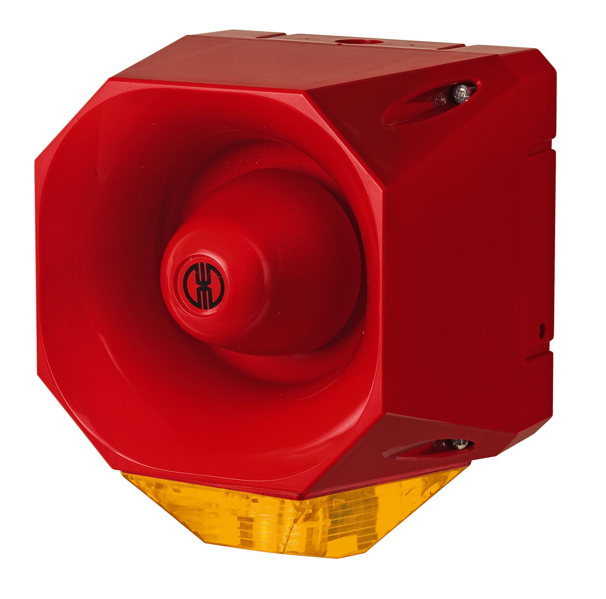 Produktfoto 1 von Werma 442 Xenon Blitz-Licht Alarm-Leuchtmelder Rot/Gelb, 18 → 30 V