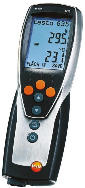 Produktfoto 1 von Testo 635-2 Hygrometer, Typ Digitalhygrometer, absolut +1370°C / 100%RH, ±0,3 °C 0.1°C 0.1%RH