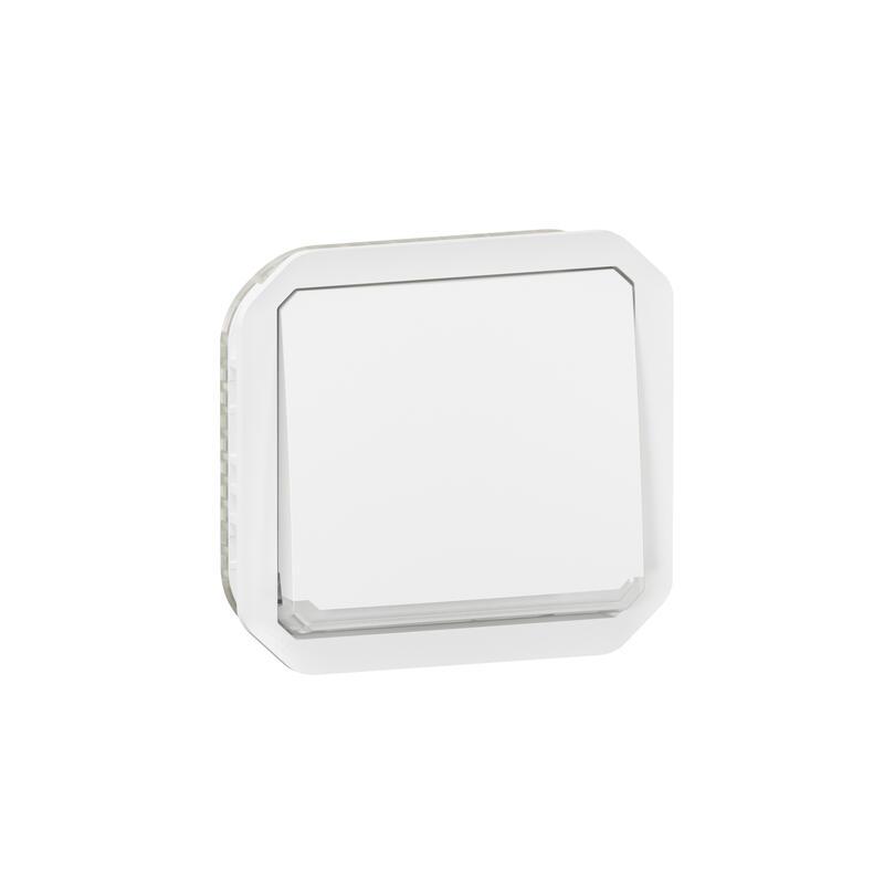 Legrand Lichtschalter Druckknopf-Lichtschalter, 1-polig, 1 Wege Schwarz IP 55 10A