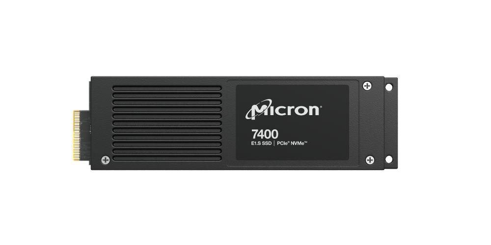 Produktfoto 1 von Micron 7400 PRO, E1.S Intern SSD NVMe PCIe Gen 4 x 4 , 3D TLC, 960 GB, SSD