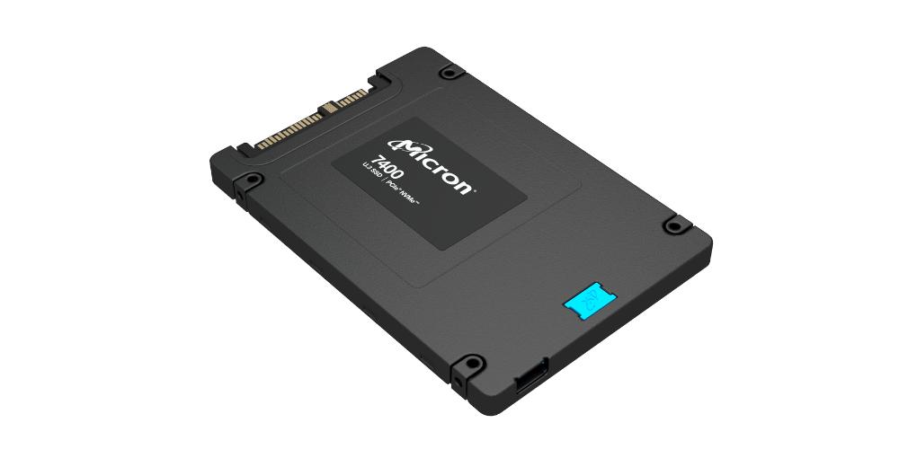 Produktfoto 1 von Micron 7400 MAX, U.3 Intern SSD NVMe PCIe Gen 4 x 4 , 3D TLC, 800 GB, SSD