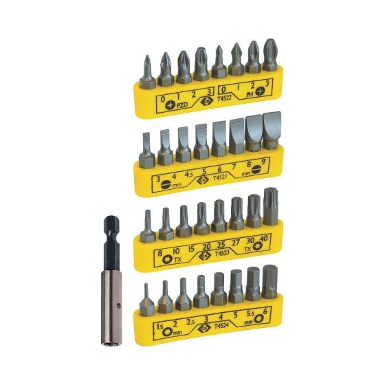 Produktfoto 1 von CK Schlitz, Sechskant, PHILLIPS®, TORX® Bitsatz, Legierungsstahl 1 mm, 2 mm, 3) mm, 4,5 mm, 4 mm, 5,5 mm, 5 mm, 6 mm, 7