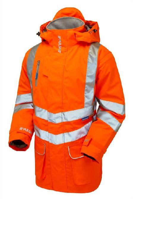 PULSAR Unisex Warn-Winterjacke Orange, Größe XS