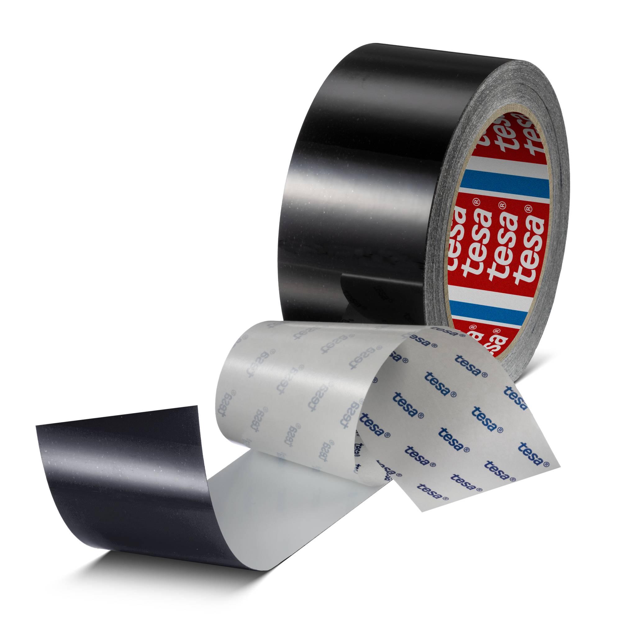 Produktfoto 1 von Tesa PET Bodenmakierung Schwarz Typ Klebeband für Fußböden, Stärke 0.175mm, 20m x 50mm