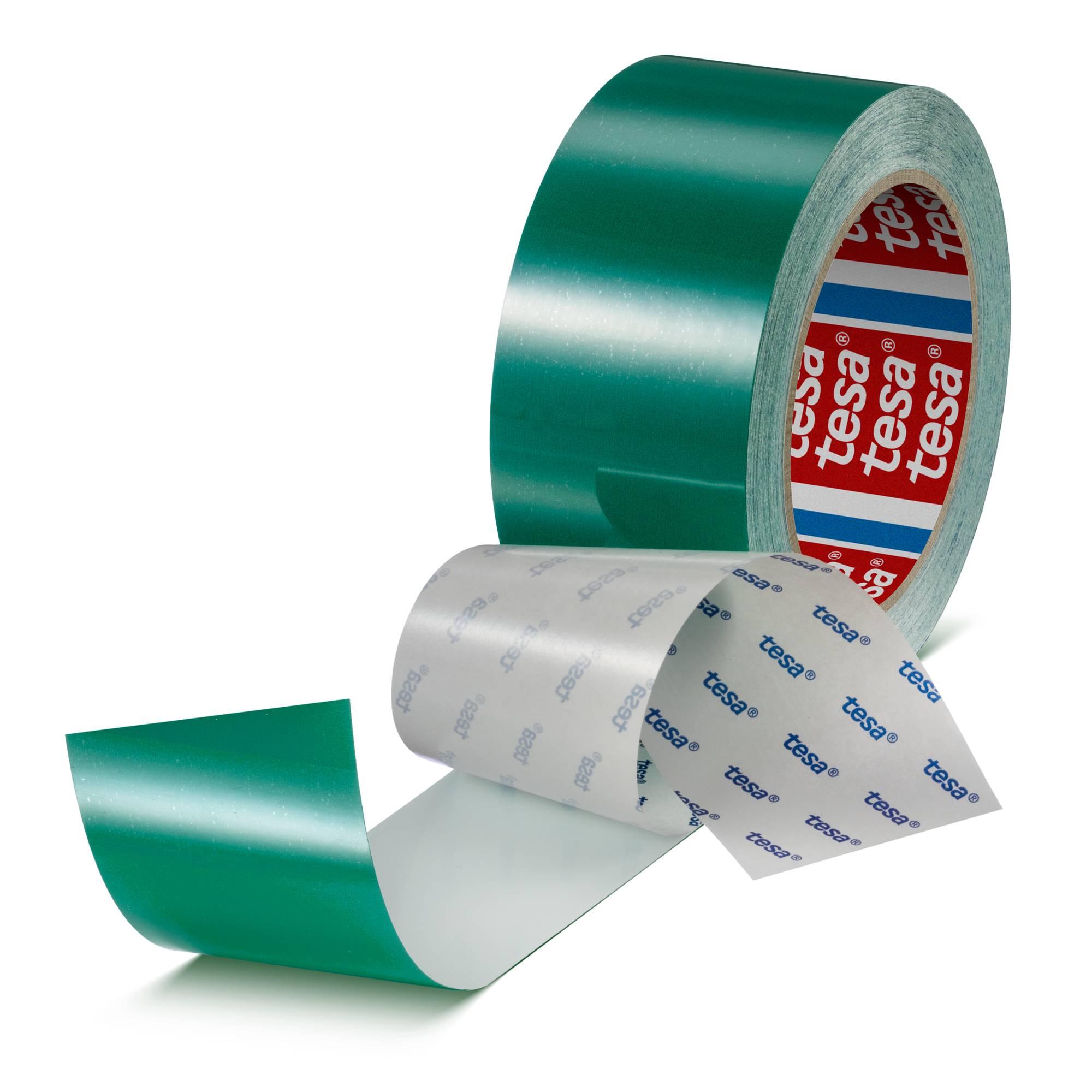 Tesa PET Bodenmakierung Grün Typ Klebeband für Fußböden, Stärke 0.175mm, 20m x 50mm