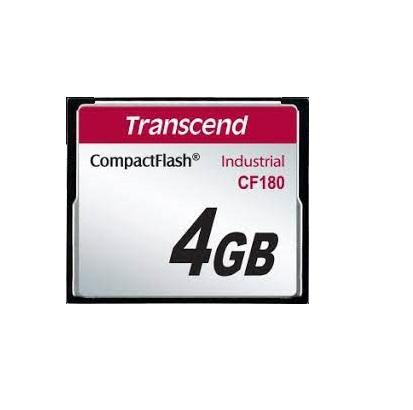 Produktfoto 1 von Transcend CF180 Speicherkarte, 4 GB , CompactFlash, 600x, SuperMLC