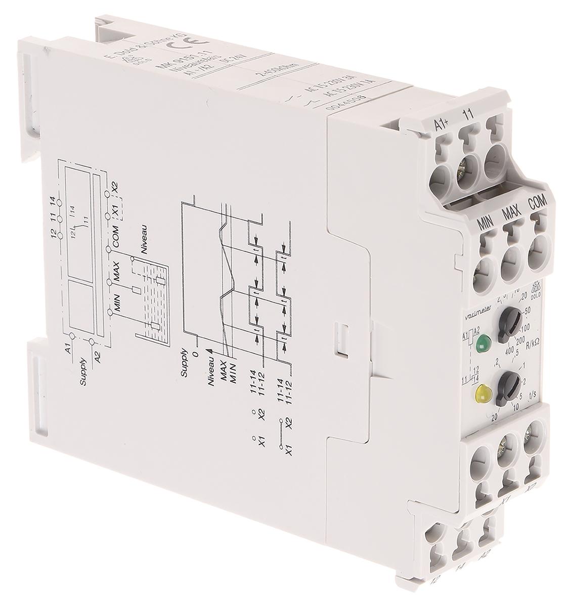 Produktfoto 1 von Dold Niveaurelais, DIN-Schienen Montage, U Sonde = 10V ac, 24 VDC