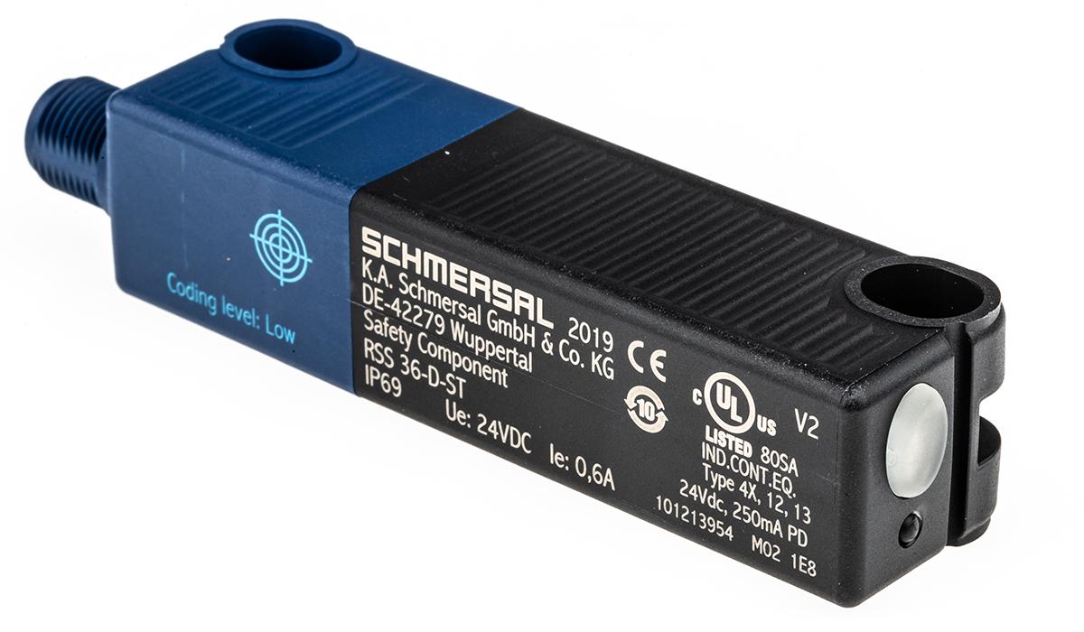 Produktfoto 1 von Schmersal RSS 36 M12 Berührungsloser Sicherheitsschalter aus Glasfaserverstärkter Thermoplast 20.4 → 26.4V dc,