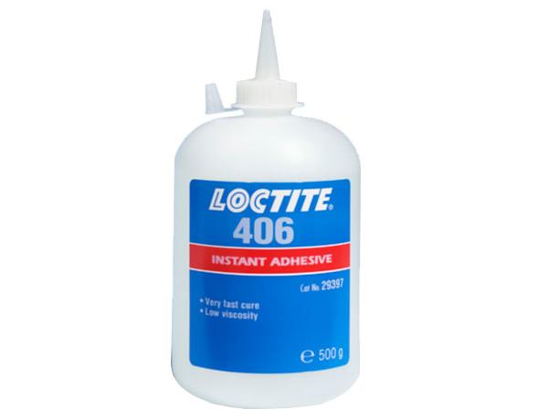 Produktfoto 1 von Loctite 406 Sekundenkleber Cyanacrylat Flüssig transparent, Flasche 500 g