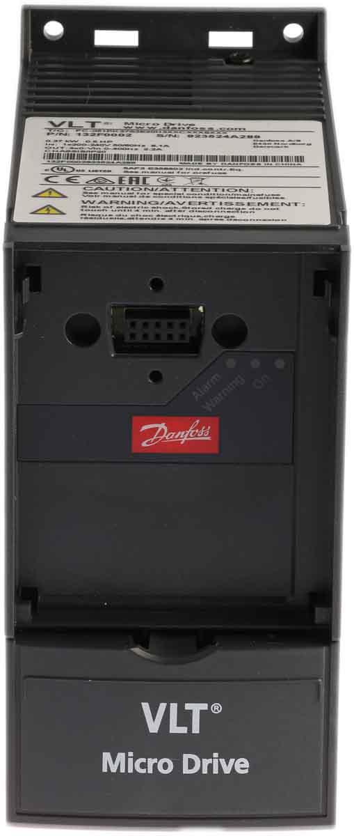 Produktfoto 1 von Danfoss VLT FC51, 1-Phasen Frequenzumrichter 0,37 kW, 230 V ac / 2,2 A 0 → 200 (VVC+ Mode) Hz, 0 → 400