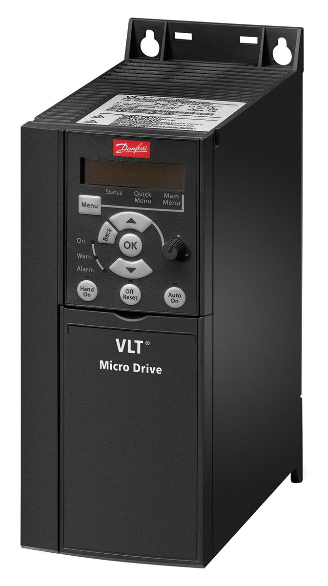 Produktfoto 1 von Danfoss VLT FC51, 1-Phasen Frequenzumrichter 2,2 kW, 230 V / 9,6 A 0 → 200 (VVC+ Mode) Hz, 0 → 400 (U/f