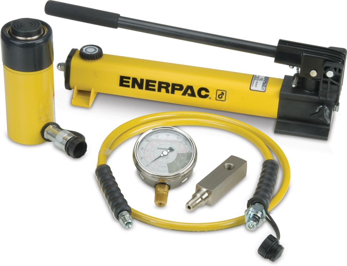 Produktfoto 1 von Enerpac Zweifach Hydraulik-Handpumpe, 25t, Hub 158mm, 700bar max.