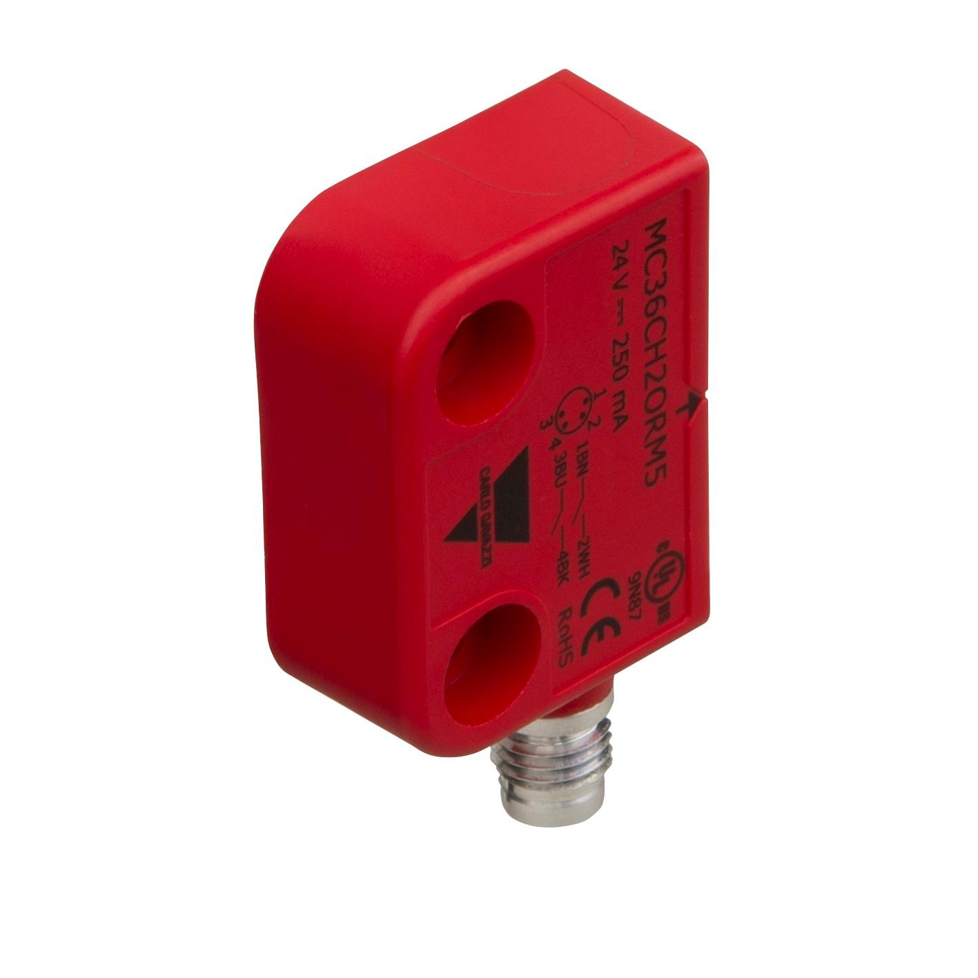 Produktfoto 1 von Carlo Gavazzi MC36C Kabel Sicherheitsschalter aus Kunststoff 12 → 24V ac/dc, 2NO, Magnet