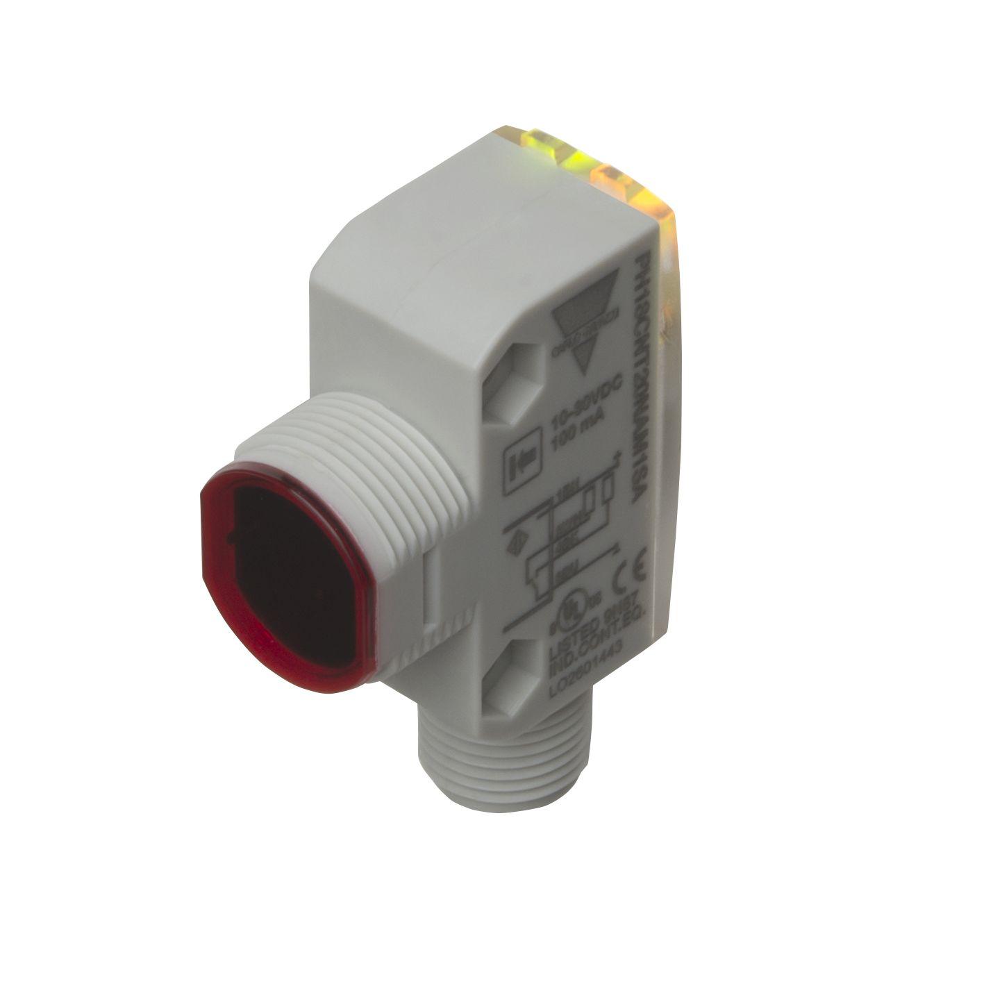 Produktfoto 1 von Carlo Gavazzi Miniatur Optischer Sensor, Diffus Reflektierend, Bereich 200 mm, PNP Ausgang, Stecker M12,