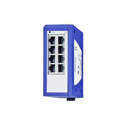 Produktfoto 1 von Hirschmann GECKO Ethernet-Switch, 8 x RJ45 / 100Mbit/s, bis 100m für DIN-Schienen, 9.6 → 32V dc