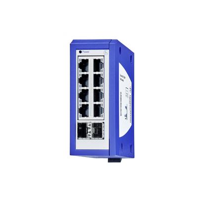 Produktfoto 1 von Hirschmann GECKO Ethernet-Switch, 8 x RJ45 / 100/1000Mbit/s für DIN-Schienen, 18 → 32V dc