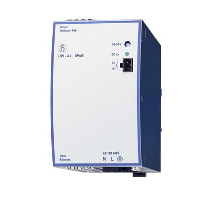 Hirschmann PoE Injektor 100 → 249V ac Input / 48 → 56V dc Output, 6A 8 Port 280W