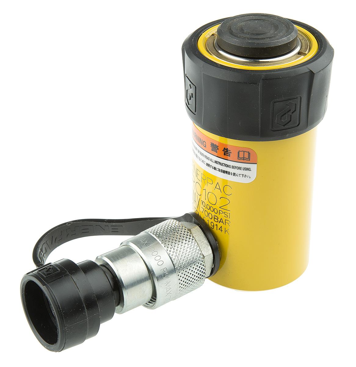 Produktfoto 1 von Enerpac RC Universal-Hydraulikzylinder, Einfachbetätigung, Hub 54mm, Hubleistung 10t, eingef.L. 121mm