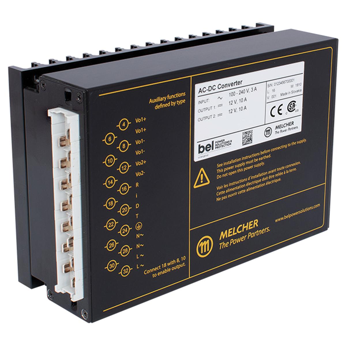 BEL POWER SOLUTIONS INC LR Schaltnetzteil, AUS 12V dc / 10A 2-Kanal 240W, EIN 90 → 264V dc, Gestellmontage