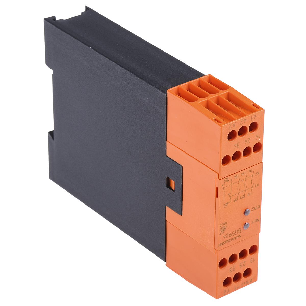 Dold BG 5924 Sicherheitsrelais, 24V dc, 1-Kanal, 4 Sicherheitskontakte Not-Aus, 2 ISO 13849-1 2 SIL IEC 61508