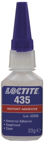 Produktfoto 1 von Loctite 435 Sekundenkleber Cyanacrylat Flüssig transparent, Flasche 20 g