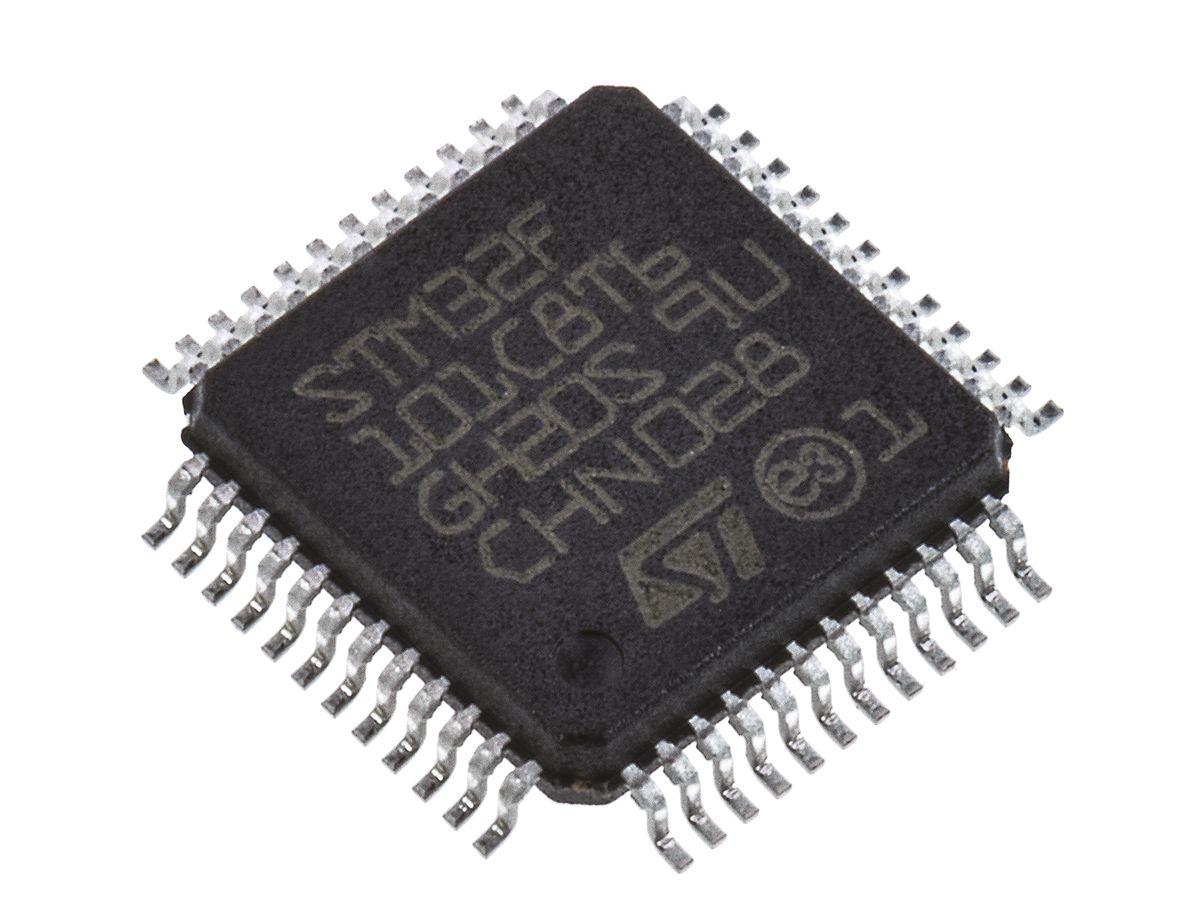 Produktfoto 1 von STMicroelectronics Mikrocontroller STM32F1 ARM Cortex M3 32bit SMD 64 KB LQFP 48-Pin 36MHz 10 KB RAM