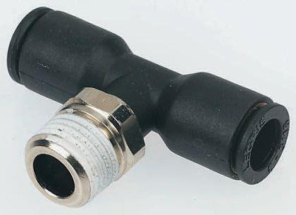 Legris LF3000 T-Gewindeadapter, Gewinde-zu-Rohr, Nylon glasfaserverstärkt, M5 Stecker, 20 bar