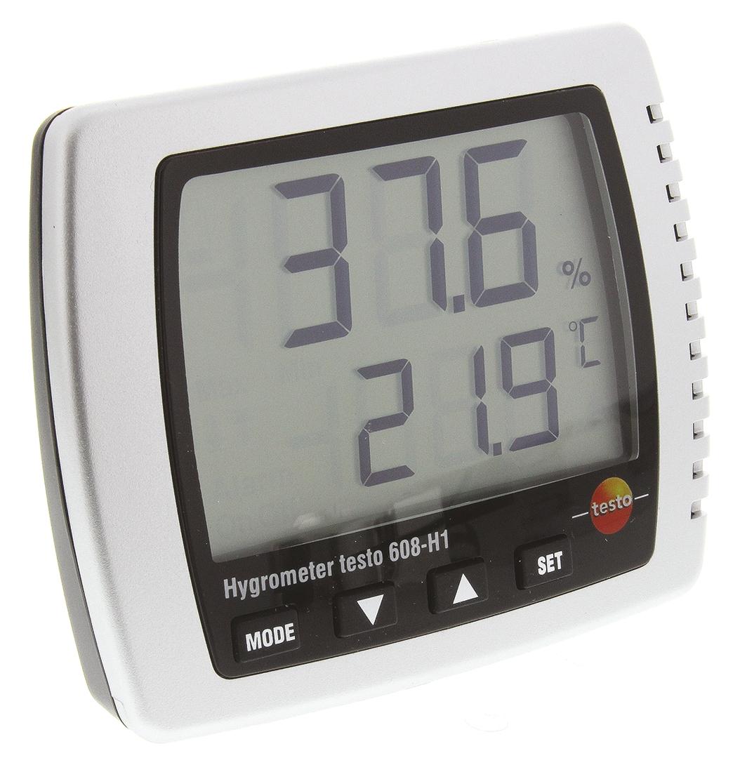 Produktfoto 1 von Testo 608-H1 Hygrometer, Typ Digitalhygrometer, absolut +50°C / 95%RH, ±0,5 + 1 Stelle °C 0.1°C 0.1%RH