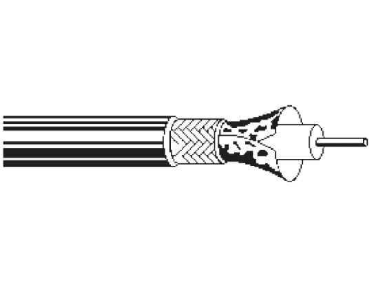 Belden RG59 SDI-Koaxialkabel, Verlegekabel, 75 Ω, 500m, Aussen ø 4.45mm, Grün