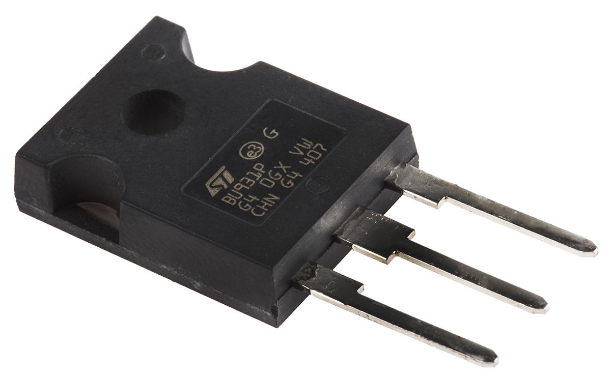 Produktfoto 1 von STMicroelectronics NPN Darlington-Transistor 400 V 15 A HFE:300, TO-247 3-Pin Einfach