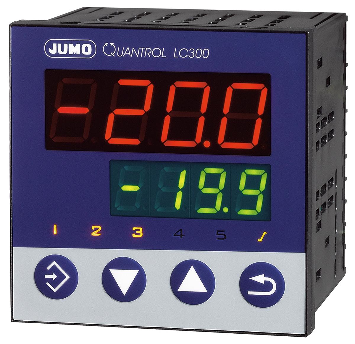 Produktfoto 1 von Jumo QUANTROL PID Temperaturregler, 2 x Logik, Relais Ausgang, 20 → 30 V ac/dc, 96 x 96mm