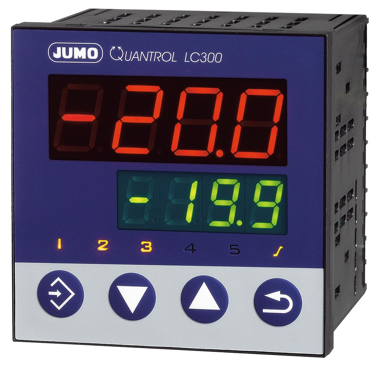 Produktfoto 1 von Jumo QUANTROL PID Temperaturregler, 2 x Analog Ausgang, 20 → 30 V ac/dc, 96 x 96mm