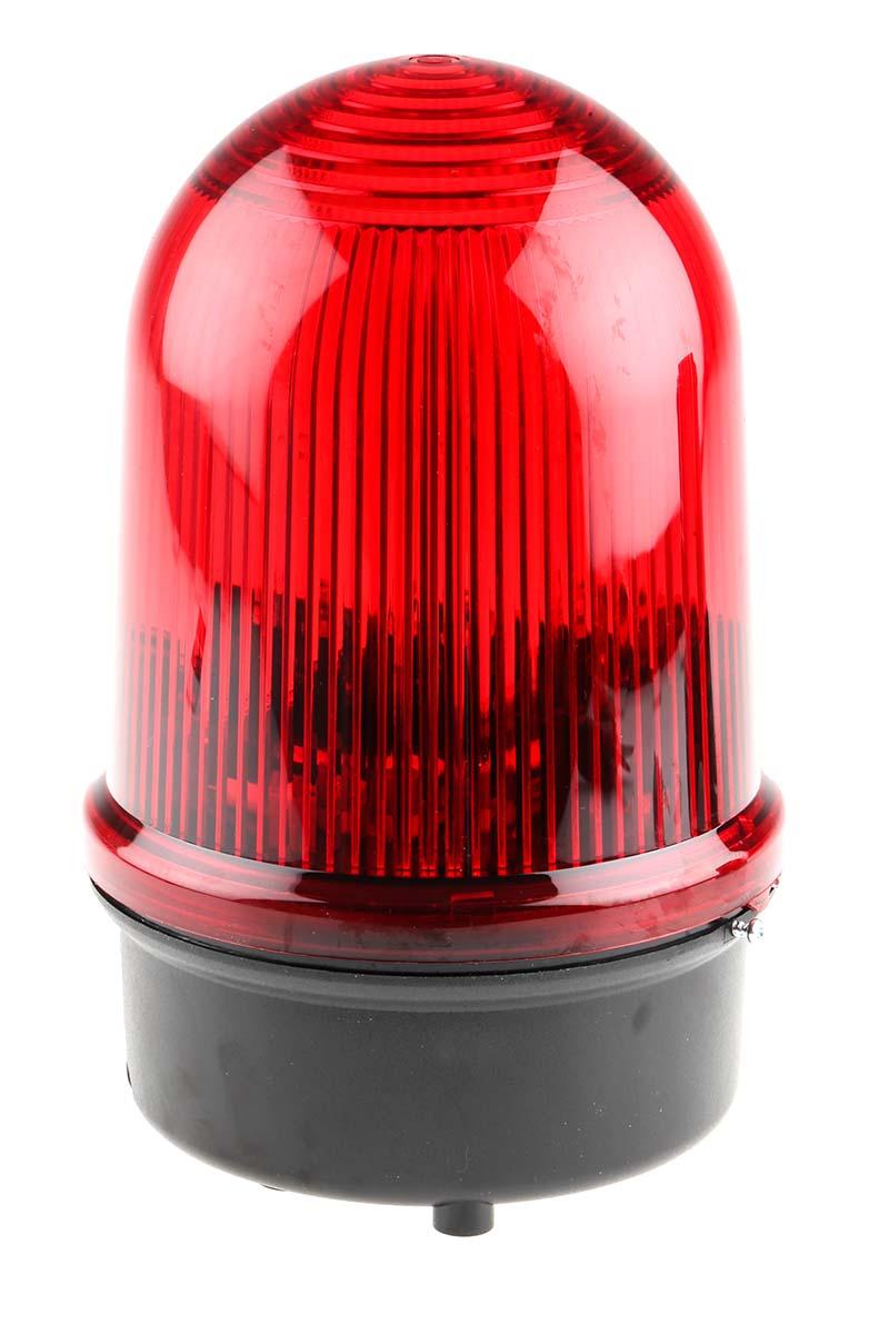 Produktfoto 1 von Werma BM 838, Xenon Blitz Signalleuchte Rot, 24 V dc, Ø 142mm x 218mm