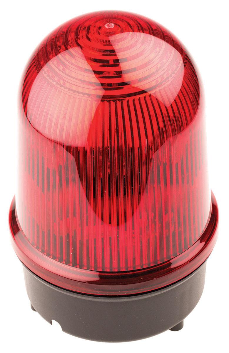 Produktfoto 1 von Werma BM 838, Xenon Doppelblitz Signalleuchte Rot, 230 V ac, Ø 142mm x 218mm