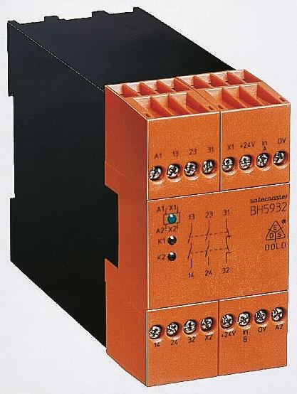 Dold BH 5932 Sicherheitsrelais, 24V dc, 2-Kanal, 3 Sicherheitskontakte Drehzahl-/Stillstandsüberwachung, 3 ISO 13849-1