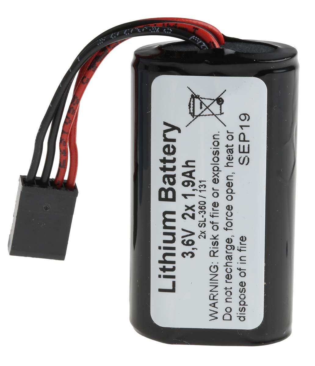 Produktfoto 1 von Tadiran 2SL360/131 AA Lithium Batterie, 3.6V / 2.4Ah Li-Thionylchlorid 14.7 (Dia.) x 50.5mm