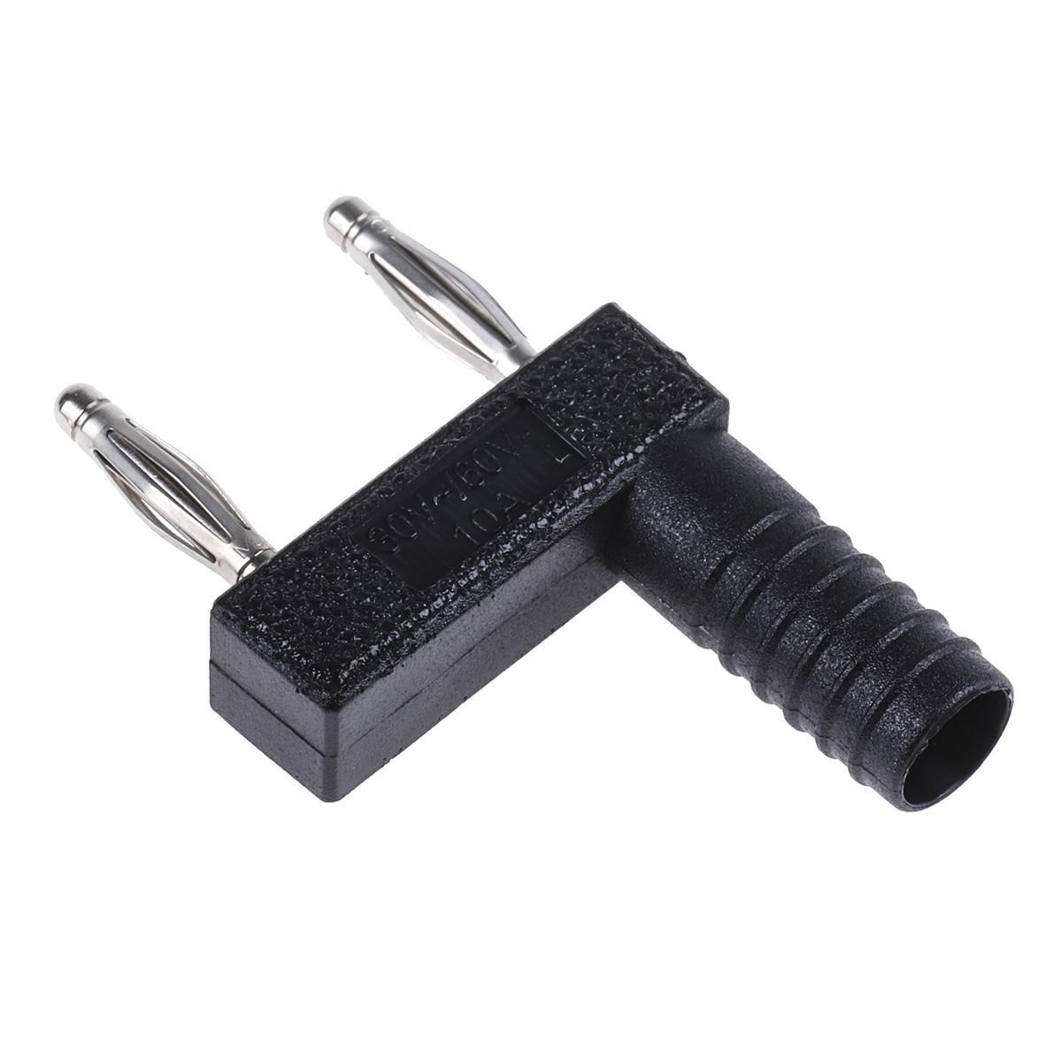 Produktfoto 1 von Stäubli 2mm Bananenstecker Schwarz, Kontakt versilbert, 30 V, 60V dc / 10A Steck