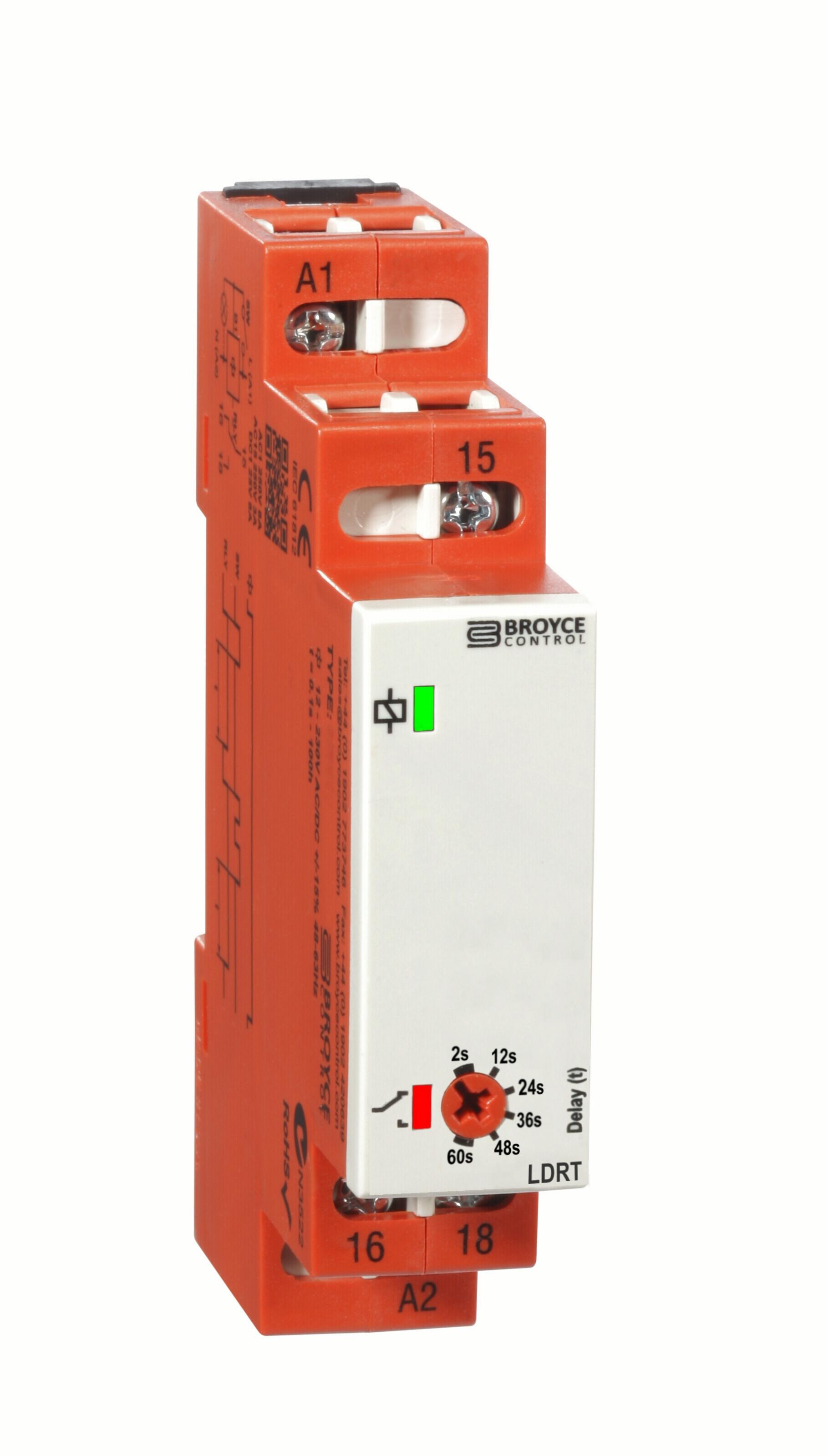 Broyce Control Zeitrelais, DIN-Schienen, 2 → 60s, 115V ac, 1 Kont. Einfach, 1-poliger Wechsler